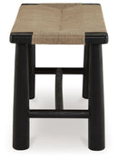 Acerman - Black / Natural - Accent Bench