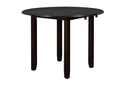 GIA 42" DINING DROP LEAF TABLE W/2 CHAIRS-EBONY
