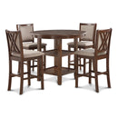 AMY 5 PC COUNTER DINING SET-CHERRY
