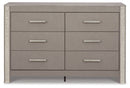 Surancha - Gray - Six Drawer Dresser