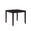 GIA 5PC 42" SQUARE COUNTER TABLE & 4 CHAIRS-EBONY