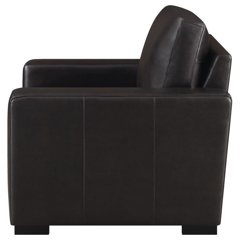 Boardmead - Track Arms Upholstered Chair - Brown