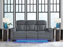 Studio Cave - Steel - Power Reclining Sofa