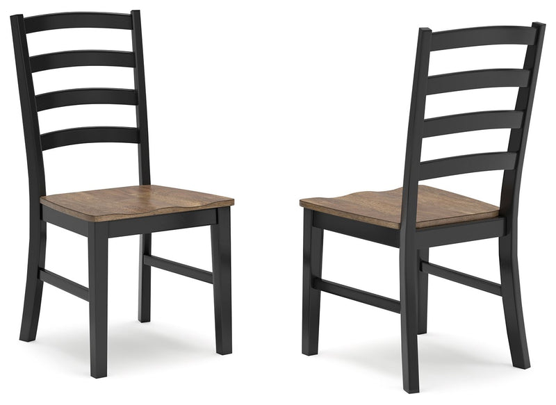 Wildenauer - Brown / Black - Dining Room Side Chair (Set of 2)