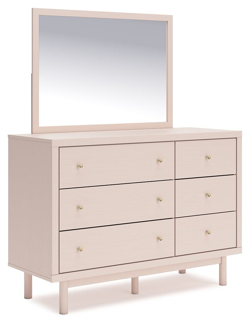 Wistenpine - Blush - Dresser And Mirror