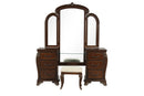 MONTECITO VANITY STOOL - CHERRY
