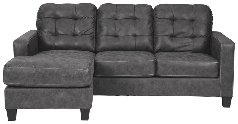 Venaldi - Gunmetal - Sofa Chaise Queen Sleeper