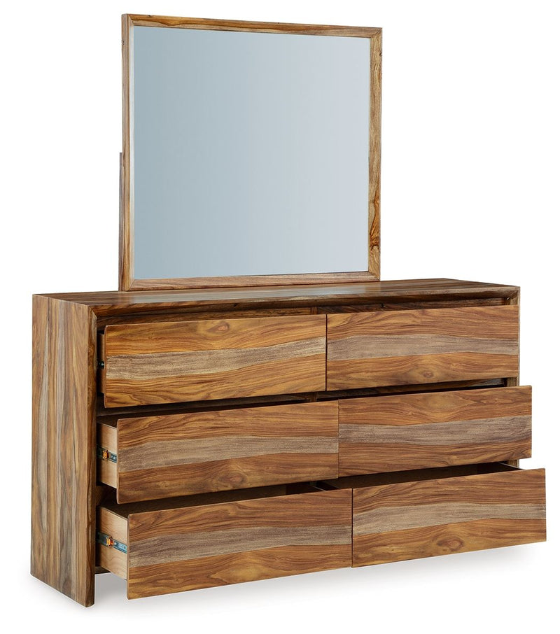 Dressonni - Brown - Dresser And Mirror