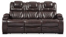 Warnerton - Brown Dark - PWR REC Sofa with ADJ Headrest