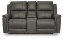 Beryton Power Reclining Loveseat with Console