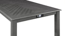 AMY 60" COUNTER TABLE+CHAIRS W/STG (5 PCS) -GRAY