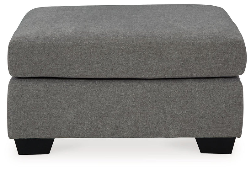 Highland Falls - Gray - Oversized Accent Ottoman