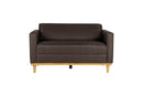 AIDEN LOVESEAT W/2 THROW PILLOWS-CHOCOLATE