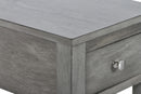 NOAH END TABLE WITH DRAWER-GRAY