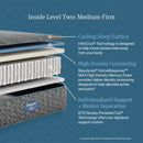 Beautyrest Level Two Hybrid Medium Firm Mattress