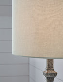 Oralieville - Distressed Gray - Poly Accent Lamp