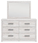Cayboni - Whitewash - Dresser And Mirror