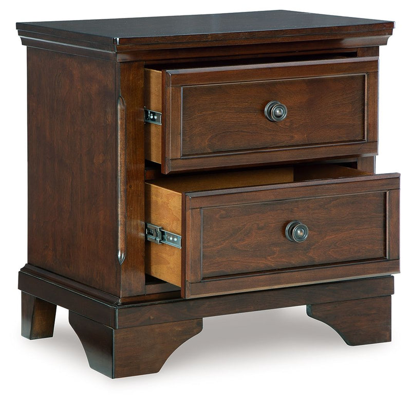 Trellington - Brown - Two Drawer Night Stand